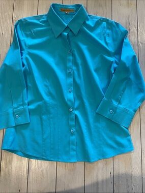 Alex Marie Turquoise Button-Down Shirt